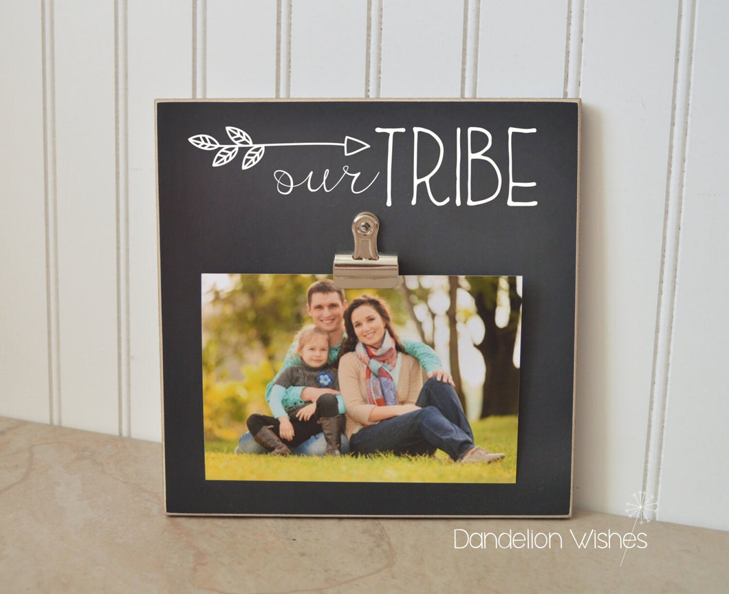 Our Tribe Frame; Family Photo Frame, Christmas Gift For Family, Housewarming Gift, New Home Gift, Tribe Home Decor, Tribe Picture Frame 8x8
