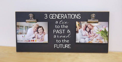 FOUR Generation / THREE Generation Photo Frame, Generations Picture Frame, Grandparent Frame, Grandparent Gift, Christmas Gift Idea