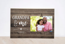 Load image into Gallery viewer, Christmas  Gift for Grandpa, Personalized Picture Frame Gift for Father&#39;s Day - Gift for Papa, Gift for Gramps, Custom Photo Frame
