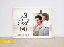 Load image into Gallery viewer, Best Dad Ever Personalized Picture Frame, Valentines Day Gift For Dad, Photo Frame For Daddy, Birthday Gift for Father from Son or Daughter
