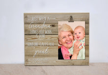 Load image into Gallery viewer, Grandparents Day Gift for Great Grandpa, Custom Pregnancy Announcement for Great Grandpa Gift, Great Grandpa Picture Frame (Work is Done)
