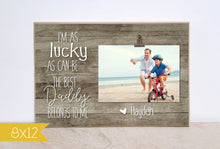 Load image into Gallery viewer, Christmas Gift for Grandma, Personalized Photo Frame {I&#39;m As Lucky As Can Be}  Custom Picture Frame for Grandma, Mimi, Gigi, Nana
