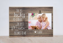 Load image into Gallery viewer, Christmas Gift for Grandma, Personalized Photo Frame {I&#39;m As Lucky As Can Be}  Custom Picture Frame for Grandma, Mimi, Gigi, Nana
