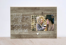 Load image into Gallery viewer, Stepmom Gift, Personalized Photo Frame, Valentines Day Gift For Stepmother {Loving Me As Your Own} Step Mom Thank You Gift, Bonus Mom
