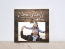 Load image into Gallery viewer, Custom Picture Frame &quot;We Love Grandpa&quot;, Christmas  / Birthday Gift For Grandpa, Personalized Photo Frame for Papa, Gramps, Poppie, Pops
