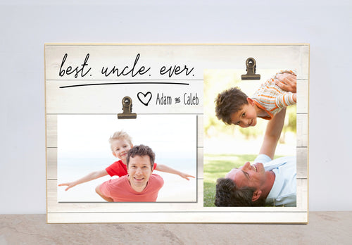 Best Uncle Ever, Personalized Picture Frame For Uncle, Custom Birthday Gift For Uncle, Uncle Photo Frame, Gift From Niece or Nephew