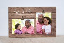 Load image into Gallery viewer, Daddy and Me, Personalized Picture Frame, Valentines Day Gift For Dad, Birthday Gift From Son or Daughter, Custom Photo Frame, Daddy Gift
