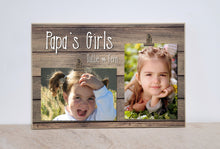 Load image into Gallery viewer, Grandpa&#39;s Girls, Granddaughter Photo Frame, Personalized Picture Frame For Grandpa, Papa, Birthday or Christmas Gift
