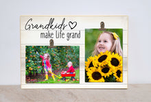 Load image into Gallery viewer, Grandchildren Photo Frame Gift For Grandparents, Grandkids Make Life Grand, Personalized Picture Frame For Grandma, Christmas Gift
