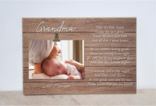 Load image into Gallery viewer, Grandma Photo Frame With Poem, Personalized Gift For Grandma, Nana, Christmas  Gift, Picture Frame for Grandma, Nana, Mimi, Birthday Gift
