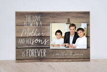 Load image into Gallery viewer, Personalized Photo Clip Frame Gift for Mom, Valentines Day Gift from Son, Custom Picture Frame { Love Between a Mother And Her Son }
