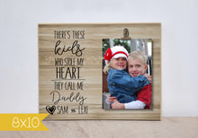Load image into Gallery viewer, There&#39;s These Kids Who Stole My Heart, Personalized Valentines Gift, Custom Photo Frame, Mom&#39;s Birthday Gift From Kids, Personalized Gift
