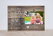 Load image into Gallery viewer, There&#39;s This Girl Who Stole My Heart, Photo Frame, Personalized Father&#39;s Day Gift for Grandpa, Gift for Papa, Christmas Gift, Picture Frame
