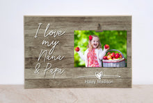 Load image into Gallery viewer, Personalized Picture Frame, I Love My Grandma &amp; Grandpa, Grandparents Day Gift for Grandparents, Grandparent Birthday Gift, Christmas
