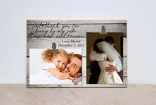 Load image into Gallery viewer, Father of the Bride Photo Frame, Thank You Gift for Father of the Bride, Wedding Gift from Bride, Gift for Dad, Personalized Picture Frame
