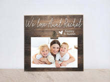 Load image into Gallery viewer, Personalized &quot;I Love Daddy --&quot; Picture Frame, Valentines Day / Birthday Gift For Dad, Custom Father&#39;s Photo Frame, Gift From Son or Daughter
