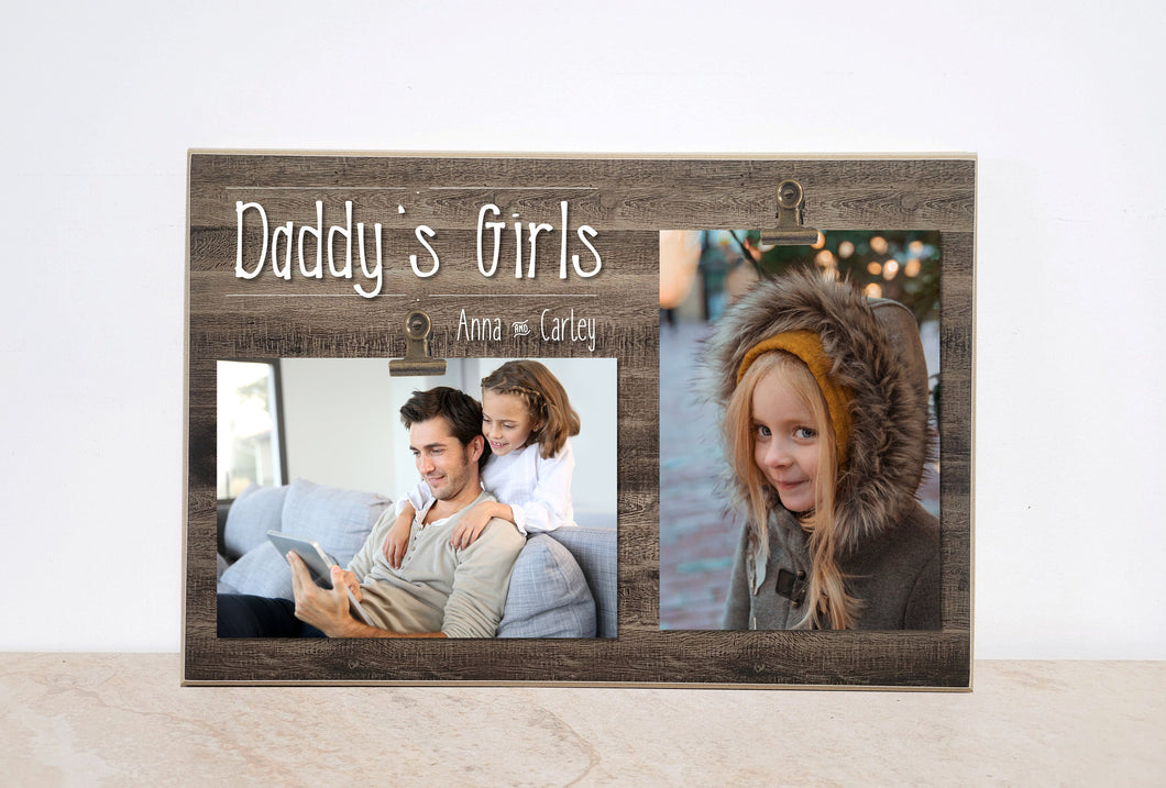 Daddy's Girl, Father Daughter Photo Frame, Personalized Picture Frame For Dad, Daddy Birthday Gift From Daughter, Valentines Day Gift