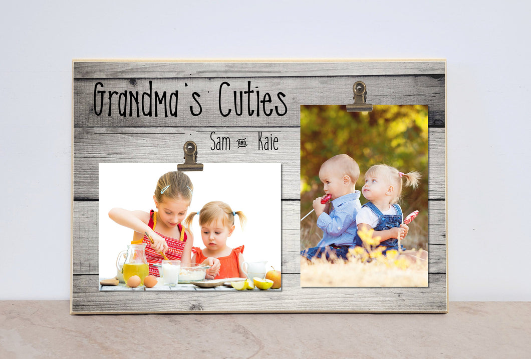 Grandma's Cuties, Grandchildren Photo Frame, Personalized Picture Frame For Grandma, Nana, Mimi, Gigi, Birthday Gift, Christmas  Gift