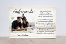 Load image into Gallery viewer, Godmother Gift, Thank You Gift for Godmother, Will You Be My Godmother, Personalized Photo Frame, Godmother Proposal, Baptism Gift
