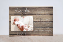 Load image into Gallery viewer, Grandpa Photo Frame With Poem, Personalized Gift For Grandpa, Papa, Christmas  Gift, Picture Frame for Grandpa, Papa Birthday Gift
