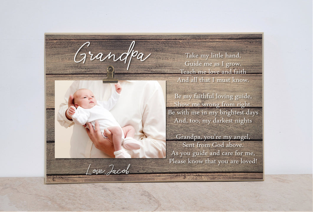 Grandpa Photo Frame With Poem, Personalized Gift For Grandpa, Papa, Christmas  Gift, Picture Frame for Grandpa, Papa Birthday Gift