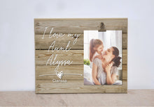 Load image into Gallery viewer, Personalized Picture Frame - I Love My Aunt ___, Valentines Day Gift, Photo Frame For Auntie, Birthday Gift for Aunt from Niece or Nephew
