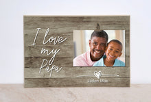 Load image into Gallery viewer, Personalized Picture Frame, I Love My Grandpa, Valentines Day Gift For Grandpa, Gift for Papa, Photo Frame Gift For Papa, Birthday Gift
