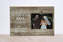 Load image into Gallery viewer, Personalized Picture Frame Gift for Brother of the Bride, Will You Walk Me Down the Aisle, Custom Photo Frame, Brother Gift for Wedding
