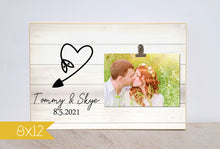 Load image into Gallery viewer, Personalized Photo Frame for Couples, 5th Anniversary Gift for Her, Wedding Gift for Bride and Groom, Engagement Gift, Custom Picture Frame
