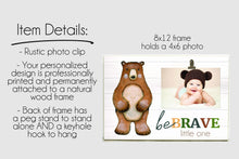 Load image into Gallery viewer, Monogram Birth Stats Picture Frame, Llama Nursery Sign, Baby Announcement, Alpaca Baby Girl Photo Frame, Nursery Wall Decor, Baby Gift- L07
