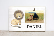 Load image into Gallery viewer, Monkey Photo Frame, Jungle Birthday Party Decor, First Birthday, Safari Nursery Picture Frame, Jungle Animal Sign, Nursery Wall Art, S04
