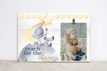 Load image into Gallery viewer, Reach for the Stars Nursery Picture Frame, Space Nursery Sign, Nursery Wall Art, Photo Frame for Baby&#39;s Room, Baby Shower Gift, SP02
