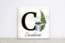 Load image into Gallery viewer, Personalized Forest Animal First Birthday Party Decoration, Woodland Birthday Sign, Woodland Animals 1st Birthday Sign, Animal Birthday WS05
