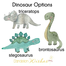 Load image into Gallery viewer, Dinosaur Nursery Sign, Dinosaur Decor for Baby&#39;s Bedroom, Nursery Wall Decor, Wall Art, 1st Birthday, Personalized Dinosaur Birthday Party

