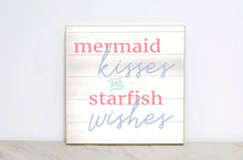 Load image into Gallery viewer, Personalized Mermaid Nursery Sign, Mermaid Decor, Baby Girl Bedroom, Nursery Wall Art, Mermaid First Birthday Party Decor, Baby Shower Gift
