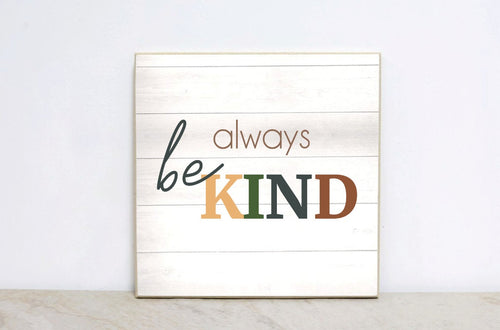BE KIND Nursery Sign, Woodland Nursery Wall Art, Baby Shower Gift, Forest Nursery Decor, Motivational Quote, Baby's Bedroom Decor, WS05