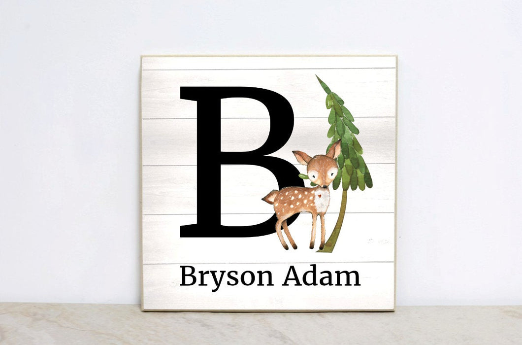 Personalized Forest Animal First Birthday Party Decoration, Woodland Birthday Sign, Woodland Animals 1st Birthday Sign, Animal Birthday WS05