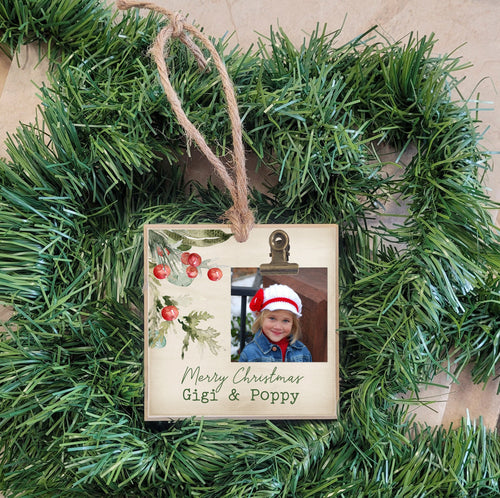 Personalized Christmas Gift for Grandparents, Grandparent Christmas Tree Ornament, Custom Gift for Grandparents, Christmas Ornament, MCGG03
