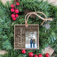 Load image into Gallery viewer, Personalized Christmas Gift for Couples, Gift for Family, Our First Christmas Tree Ornament, Engagement, Wedding Gift Photo Ornament, FC01
