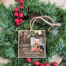 Load image into Gallery viewer, Personalized Grandparent Christmas Tree Ornament, We Love Our Grandma and Grandpa, Custom Gift for Grandparents, Christmas Ornament, WLGG01
