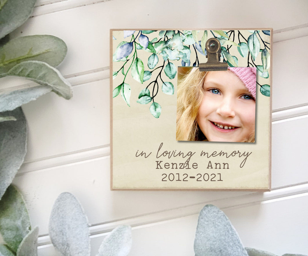 In Loving Memory Sympathy Gift, Memorial Frame, Condolences Gift, Photo Frame, Funeral Decoration, Bereavement Picture Frame, Tier Tray