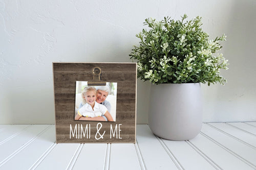 Mother's Day Photo Frame Gift for Grandma, Tier Tray Decor, Desk Frame, Mini Picture Frame Christmas Gift for Grandma, Mini Size 4x4 or 6x6