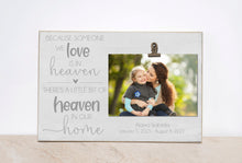 Load image into Gallery viewer, Memorial Picture Frame, Sympathy Gift Idea, Memorial Gift, In Memory Photo Frame, Funeral Gift, Bereavement Gift {...Heaven In Our Home}
