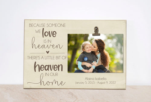 Memorial Picture Frame, Sympathy Gift Idea, Memorial Gift, In Memory Photo Frame, Funeral Gift, Bereavement Gift {...Heaven In Our Home}
