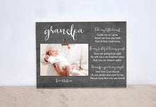 Load image into Gallery viewer, Grandpa Photo Frame With Poem, Gift For Grandpa, Birthday Gift, Christmas Gift, Grandpa Gift, Custom Picture Frame For Grandpa 
