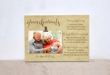 Load image into Gallery viewer, Grandparents Photo Frame With Poem, Gift For Grandparents, Christmas Gift, Custom Picture Frame For Grandparents
