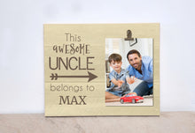Load image into Gallery viewer, Custom Photo Frame Gift For Uncle  {This Awesome Uncle Belongs To...}  Personalized Picture Frame, Favorite Uncle Gift, Awesome Uncle Gift
