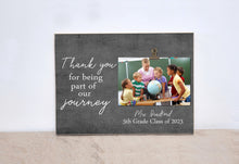 Load image into Gallery viewer, Graduation Photo Frame Thank You Gift For Parents Or Mentor {Thank You For Being Part Of My Journey} Personalized Gift, Class of 2021
