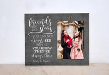 Load image into Gallery viewer, Personalized Photo Frame Gift For Friend, Friendship Gift, Valentines Gift For Best Friend, Custom Picture Frame, Friends Are Like Stars...
