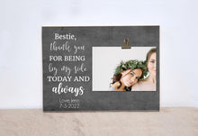 Load image into Gallery viewer, Bridesmaid Gift Idea, Thank You For Being By My Side, Personalized Wedding Gift From The Bride
